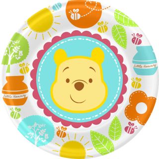 Winnie The Pooh Baby Shower Set 32 Dinner Dessert Plates Lunch Bev Napkins Cups