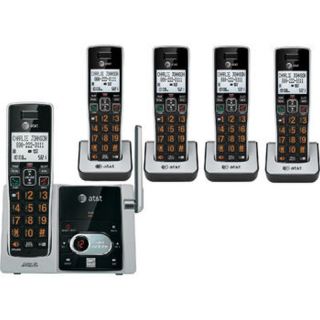 At T DECT 6 0 Five Handset Cordless Phone System
