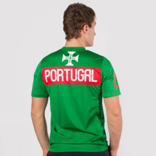 Nike Portugal Pre Match L Green T Shirt Mens