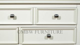Antiqued White 9 Drawer Vanity Chest Dresser AD920220