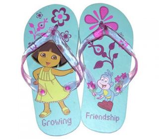 4 Dora Explorer Kid Girl Thong Flip Flops Beach Sandals