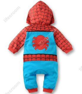 Spiderman Baby Kid Toddler Onesie Bodysuit Romper Jumpsuit Coverall Outfit Cloth