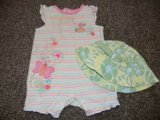 Baby Girls Size 0 3 Months Newborn Spring Summer Clothing Lot 42 Pieces Outfits