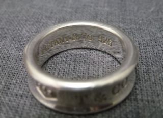 Sterling Silver Ring Sz 7 Ladies Authentic Tiffany Co T 1837 1997