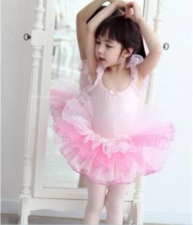 Girl Birthday Party Leotard Ballet Tutu Dance Skate Skirt Dress Sz 3 8Y
