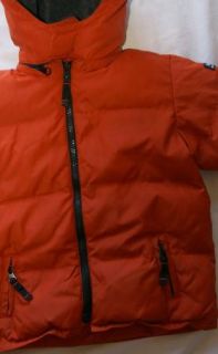 Baby Gap Boys Sz 2T Orange Down Filled Puffer Coat Jacket Winter