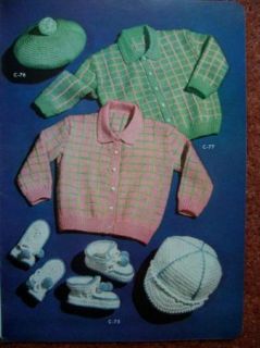 Vtg 1950s Rockabilly Baby Doll Infant Clothing Crochet Knitting Patterns Book