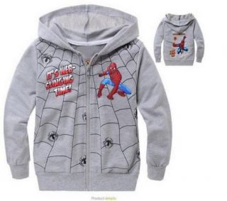 Kid Boys Hero Hoodies Coat Top Shirt Long Sleeve 2 7Y Sweater Outwear Clothing