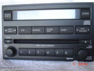 Nissan Pathfinder Xterra Frontier Radio Stereo 6 Disc Changer  CD Player