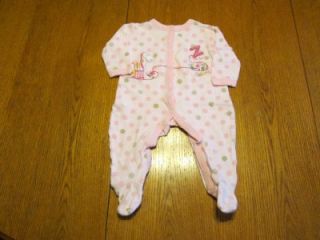Snugabye "Z" Outfit Used Infant Baby Girls Clothing Clothes Size 3 6 Months