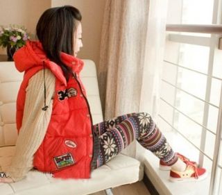 Knitted Colorful Snow Sexy Leopard Xmas Deer Leggings Tights Pants
