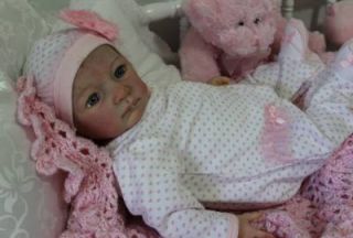 Lifelike Reborn Baby Girl from The Andrea Sculpt by Linde Scherer