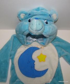 Care Bears Sleepy Bedtime Blue Moon Star Halloween Costume Girl Boy Sz 2T 3T 4T