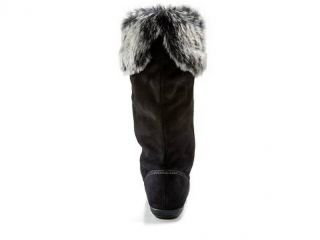 New Womens Jrs Susie Report Faux Fur Suede Knee Black Gray Winter Boots 6 5 7