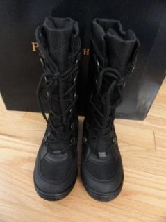 Polo Ralph Lauren Toddler Girls Boys Black Winter Boots Ontario Size 11