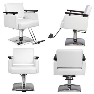 New White Salon Beauty Equipment Hydraulic Styling Chair Package 4 SC 10W