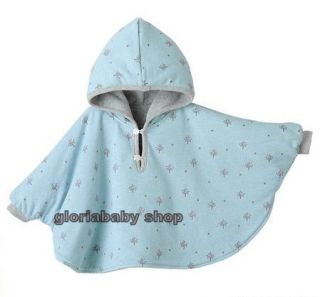 Reversible Baby Boy Girl Poncho Coat Warm Soft AGE1 3
