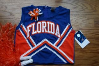 Florida Gators Cheerleader Outfit Halloween Costume Cheer Set 8 Uniform 5 PC'S