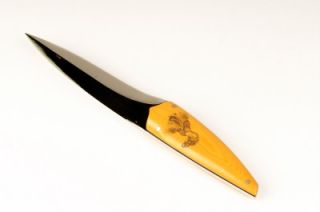 JFM Beautiful 6 Blade Custom Made Knife w Condor Head Handle Rare
