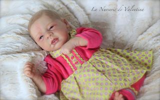 Reborn Baby Michelle Evelina Wosnjuk Doll Tummy Plate