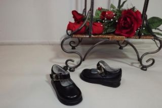 Circo Cute Toddler Girls Black Mary Janes Shoes w Butterfly Side Size 4