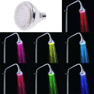 Romantic Water Glow 7 Colors Changing LED Light Shower Head for Bath Shower Room