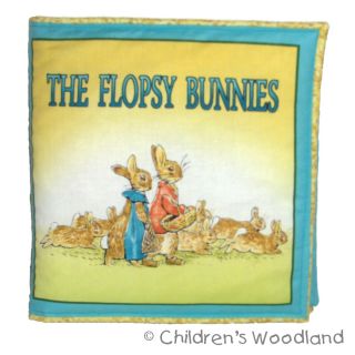 Flopsy Bunnies Cloth Soft Book Kids Baby Beatrix Potter Peter Rabbit Bunny