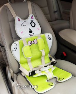 Cute Cat Shape Baby Child Infant Booster Car Safety Seat Belt Harness CH