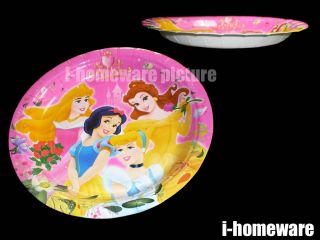 Disney Princess Birthday Party Supplies Plates x6 Set