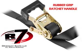 4 PK 1" Deluxe Ratchet Tie Down Straps ATV Motorcycle Gold Carts R7 Strap 42