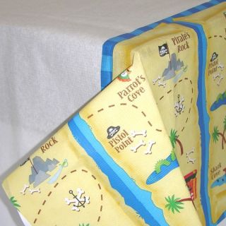 Pirate Party Childrens Kids Birthday x1 Paper Table Cover Cloth Treasure Map