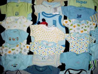 50 Pcs Used Baby Boy Preemie Newborn Clothes Spring Summer Lot 