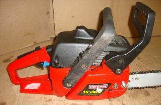 HOMELITE UT10522B 20 INCH GAS 46CC CHAIN SAW W/CASE on PopScreen.