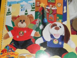 New 2 Build A Bear Workshop Make and Play Stuffed Animals Christmas Craft Kit