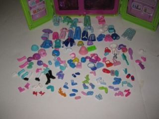 Polly Pocket Storage Case Clothes Shoes Accessories Xmas Toy Lot See All Pics