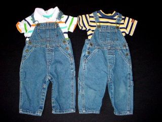 Used Baby Boy 12 18 Months Spring Summer Overall Jumper Denim Outfit Clothes Lot