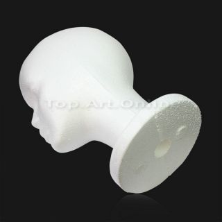 Female Styrofoam Foam Mannequin Manikin Head Shape Display Stand Holder Glasses