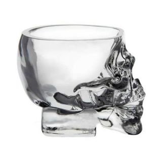 Party Creative Crystal Head Vodka Skull Face Bone Glass Cup Decanter Empty Bar