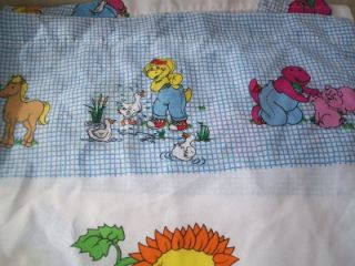Details about BARNEY AND FRIENDS TODDLER BED SET FITTED SHEET AND FLAT
