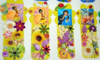 18 Disney Fairies Tinkerbell Party Favors Lenticular Flower Bookmarks Handmade