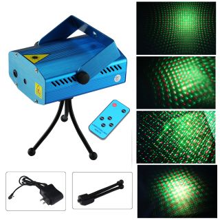 Blue Mini Projector LED R G Light Stage Laser Lighting Show Club with Controller