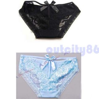 New Ladies' Sexy Lace Panty Briefs Knickers Bikini Lingerie Underwear 7 Colors