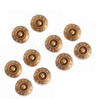 10 Gold Speed Guitar Control Knobs for Gibson Les Paul High Quality