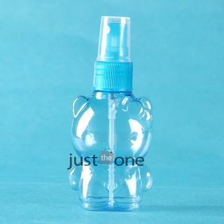 50ml Mini Plastic Small Cute Cartoon Mould Empty Spray Bottle Transparent Blue