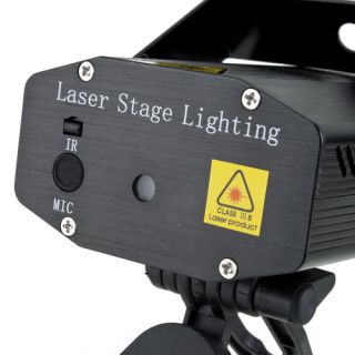 Mini LED Laser Stage Projector Lighting Disco Party DJ Club Remote Control EU US