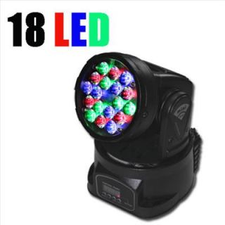 54W 18pcs LED Moving Head Spot Light DMX512 12 Channel Party DJ Stage Lighting