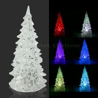 Icy Crystal Color Changing Christmas Tree Style LED Table Lamp Light Decoration
