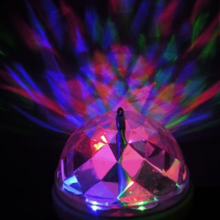 Crystal Magic Ball Stage Lights LED E27 RGB Rotating Lamp for Party Disco DJ Bar