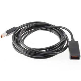 10ft Extension USB Wire Cable Cord for Microsoft Xbox 360 Slim Kinect Sensor Blk