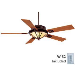 Casablanca 56" Mission Style Weathered Copper Wall Control Ceiling Fan HR 97032T